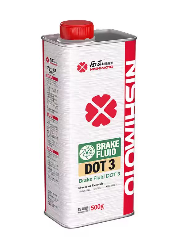 NISHIMOTO Brake Fluid DOT 3 4L front pack