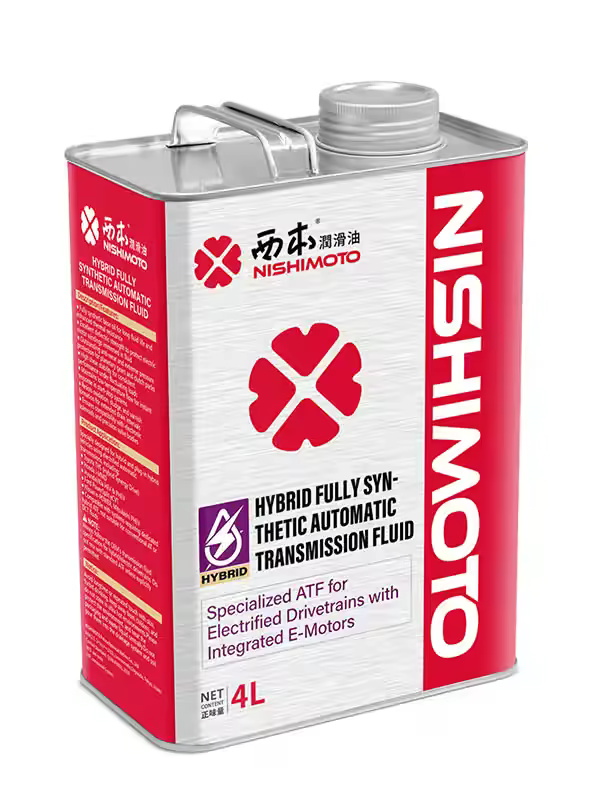 NISHIMOTO Hybrid Fully Synthetic Automatic Transmission Fluid 4L front pack